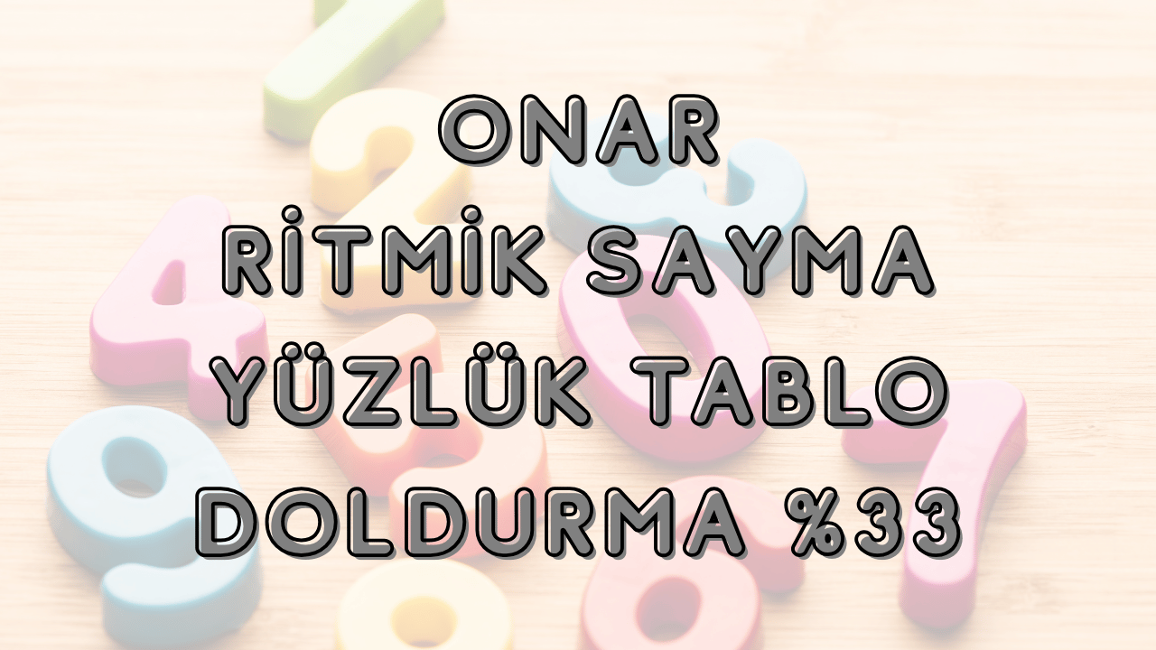 yüzlük tablo %33 boşluk doldurma önizlemesi