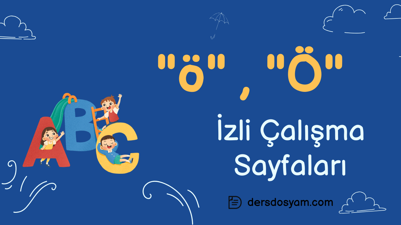 ö sesi yazma çalışma sayfası önizlemesi