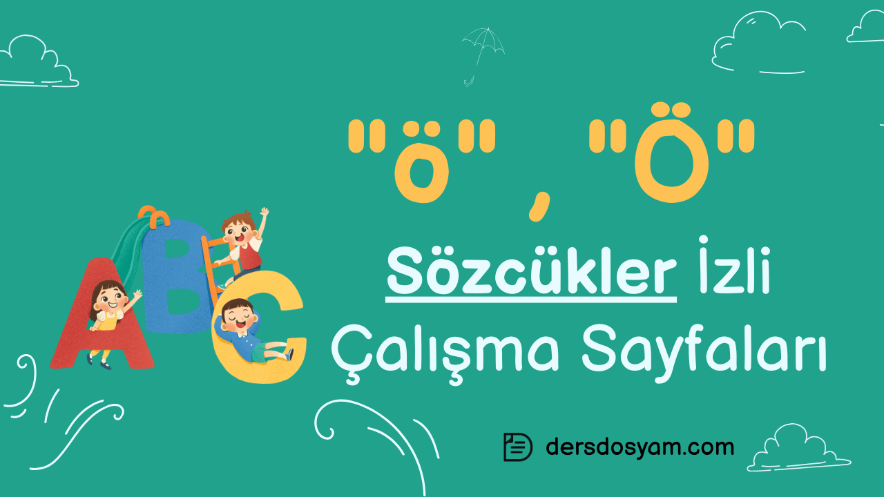 ö sesi sözcükler çalışma sayfası önizlemesi