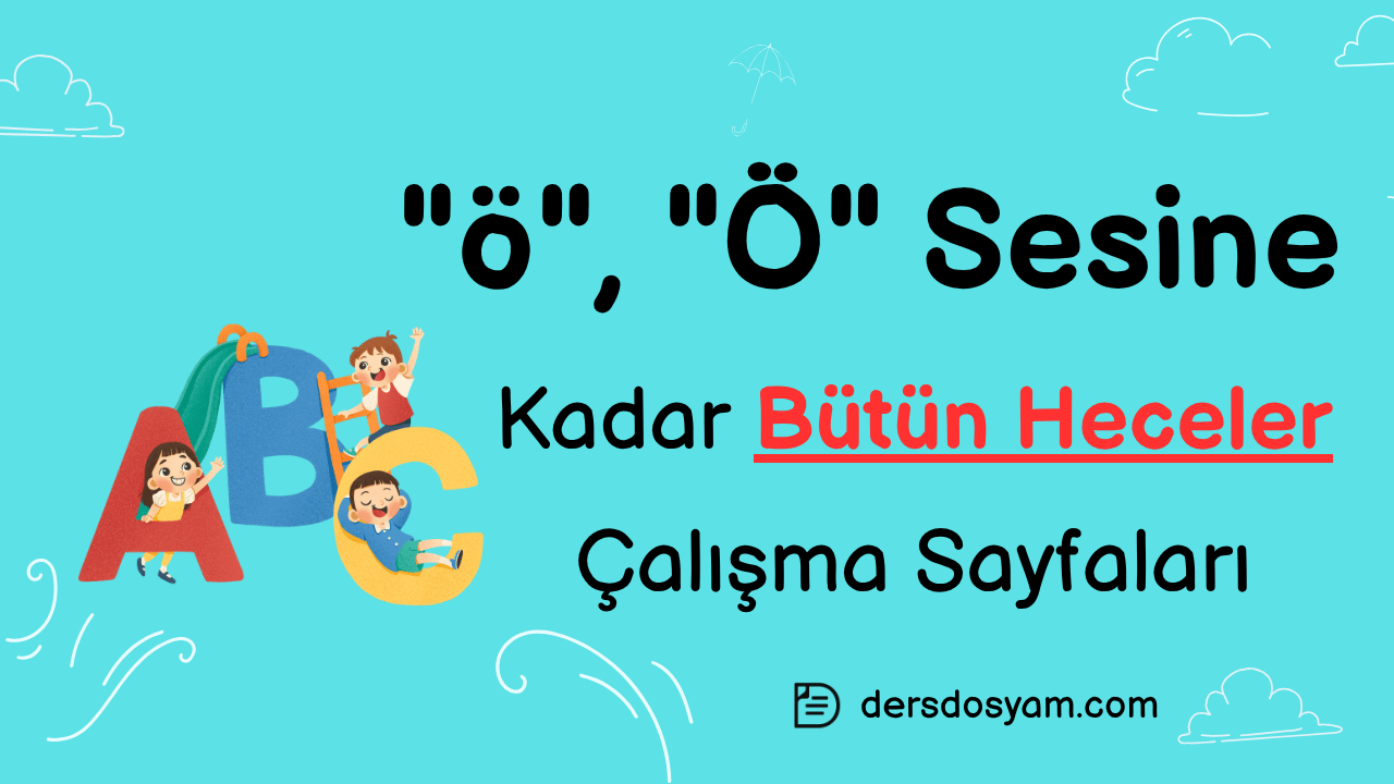 ö sesine kadar bütün heceler çalışma kağıdı önizlemesi