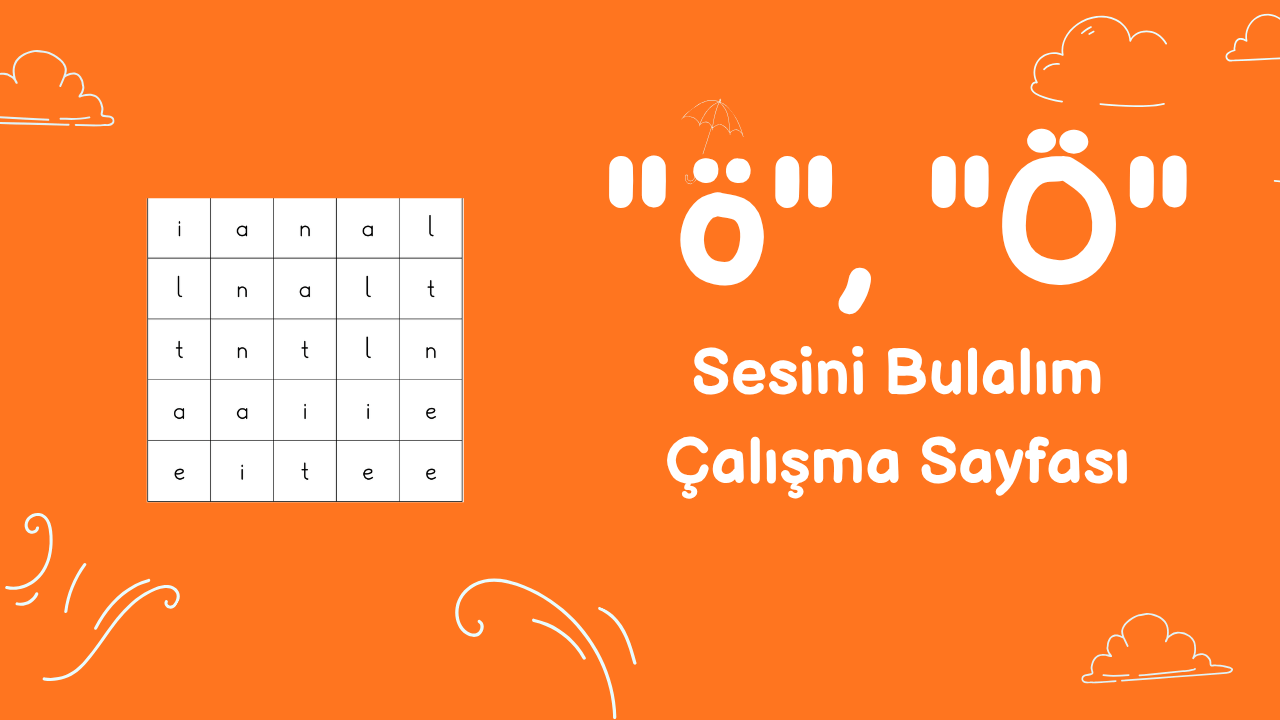 ö sesini bulma etkinliği önizlemesi