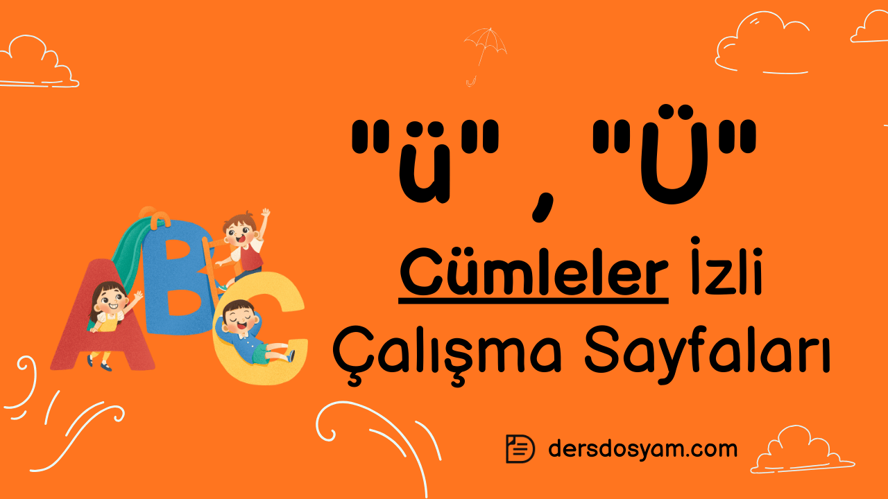 ü sesi cümleler çalışma sayfası önizlemesi