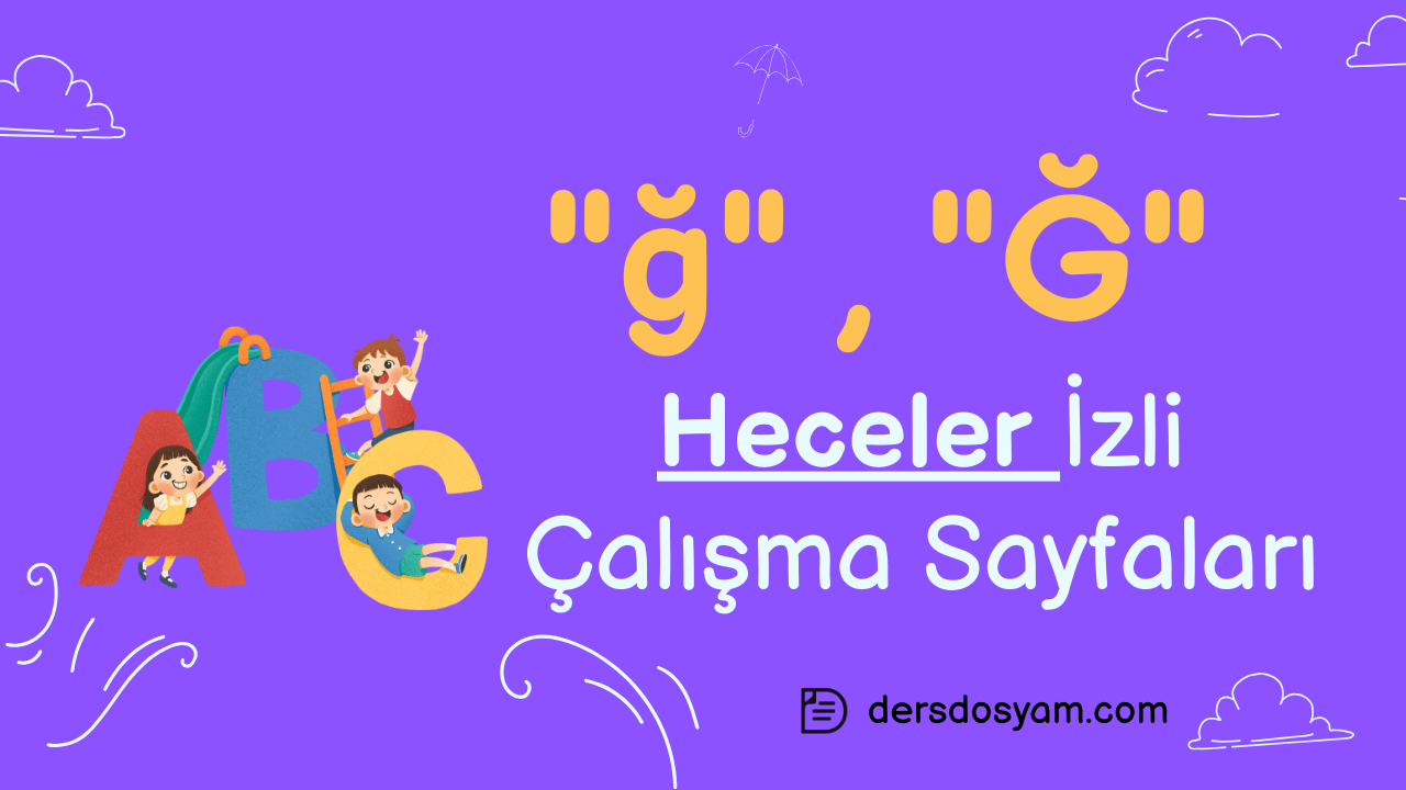ğ sesi heceler çalışma sayfası önizlemesi