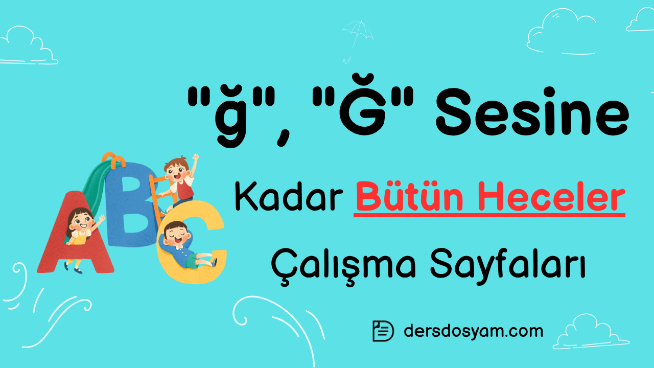 ğ sesine kadar bütün heceler çalışma kağıdı önizlemesi