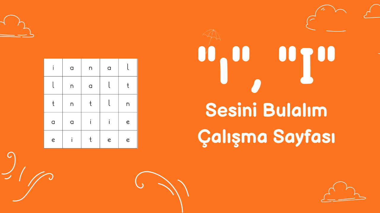 ı sesini bulma etkinliği önizlemesi