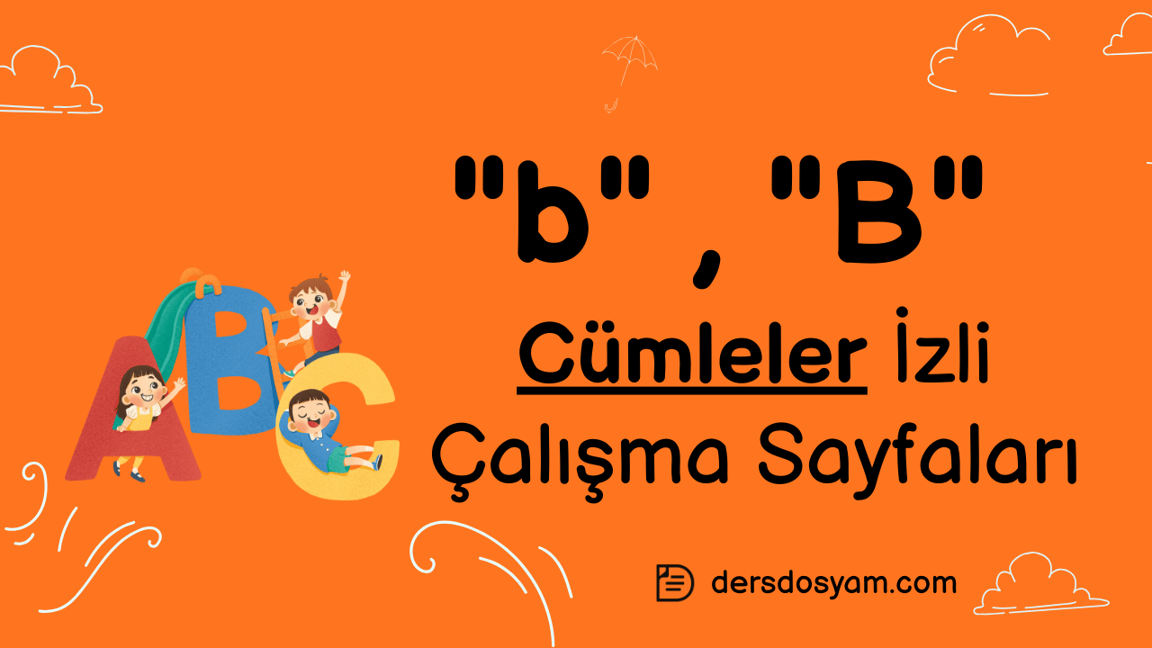 b sesi cümleler çalışma sayfası önizlemesi