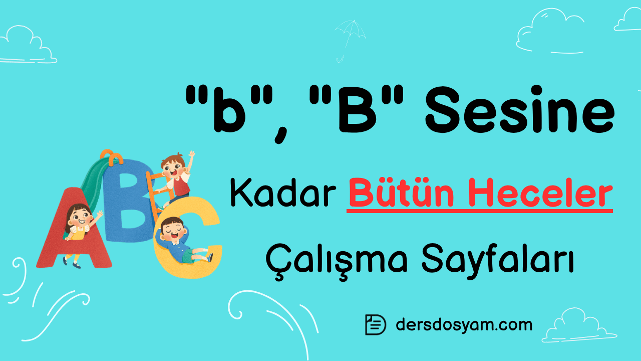 b sesine kadar bütün heceler çalışma kağıdı önizlemesi