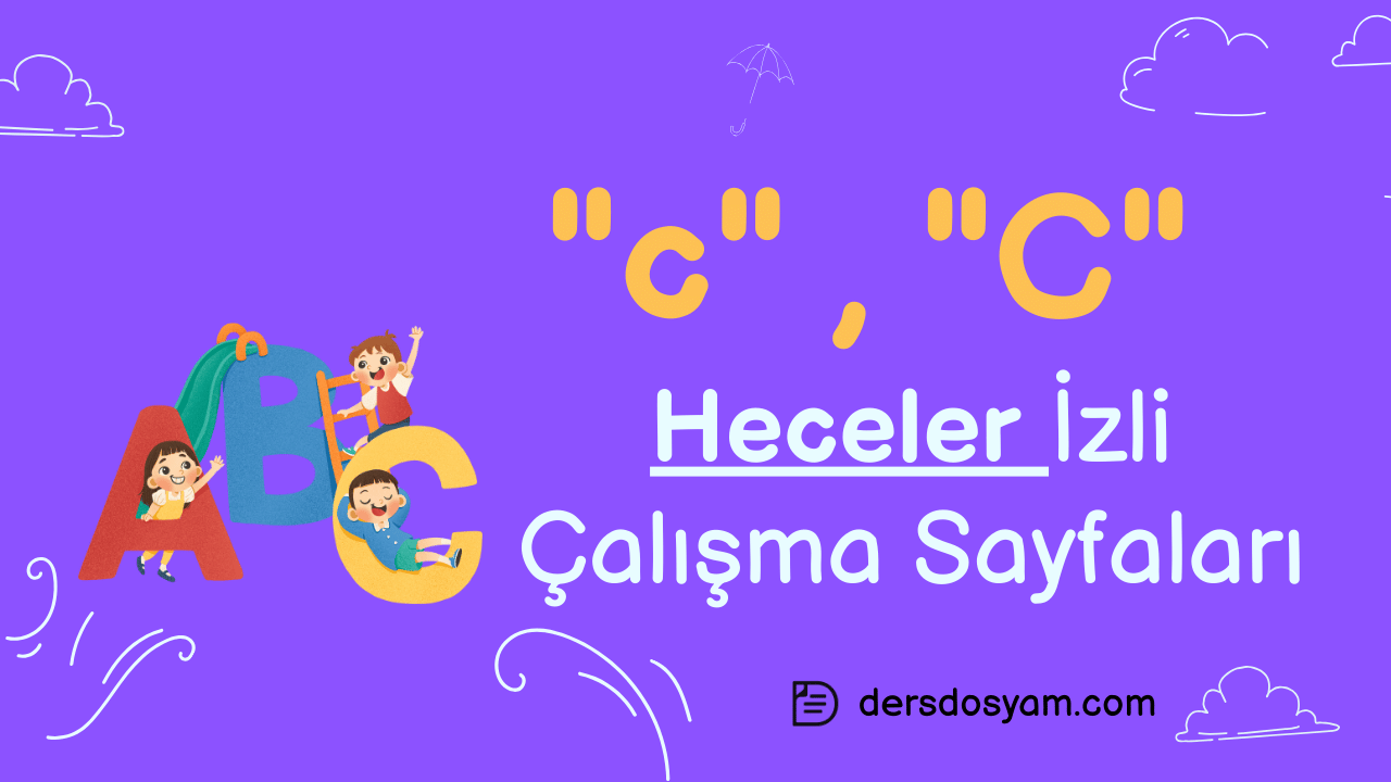 c sesi heceler çalışma sayfası önizlemesi