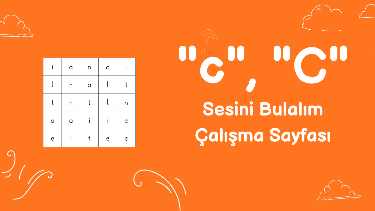 c sesini bulma etkinliği önizlemesi