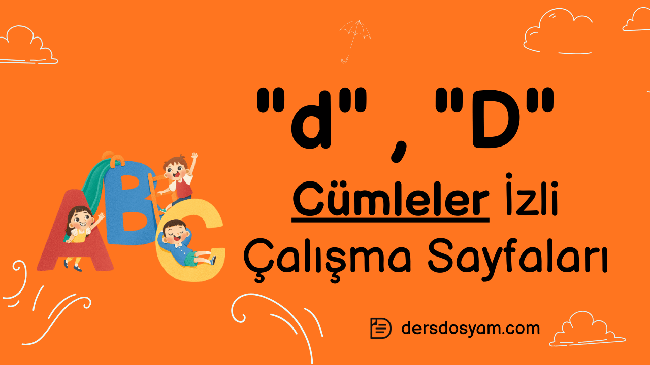d sesi cümleler çalışma sayfası önizlemesi