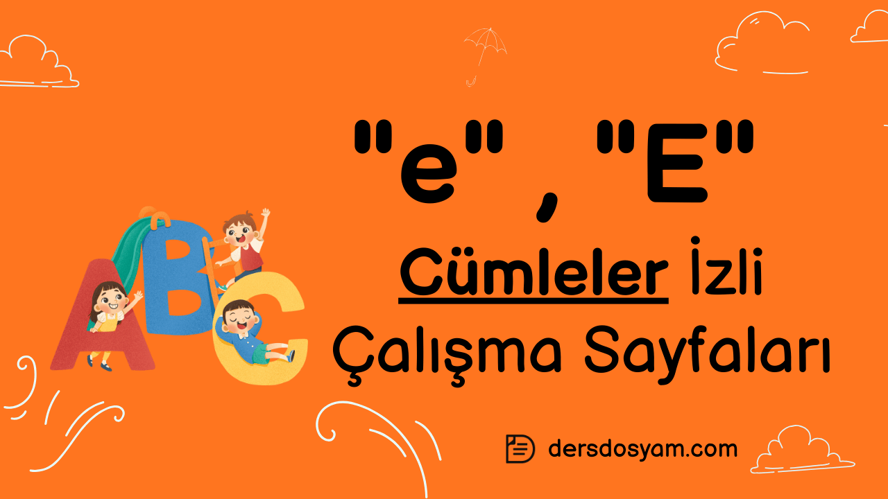 e sesi cümleler çalışma sayfası önizlemesi