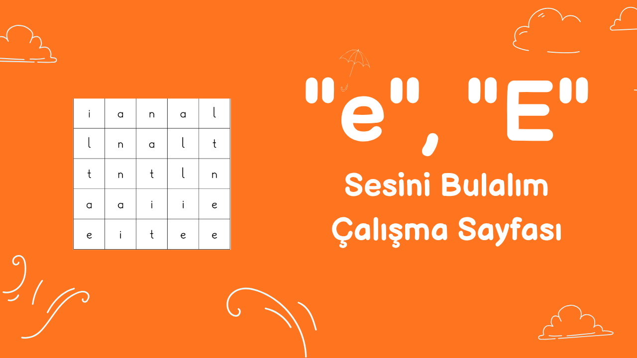 e sesini bulma etkinliği önizlemesi