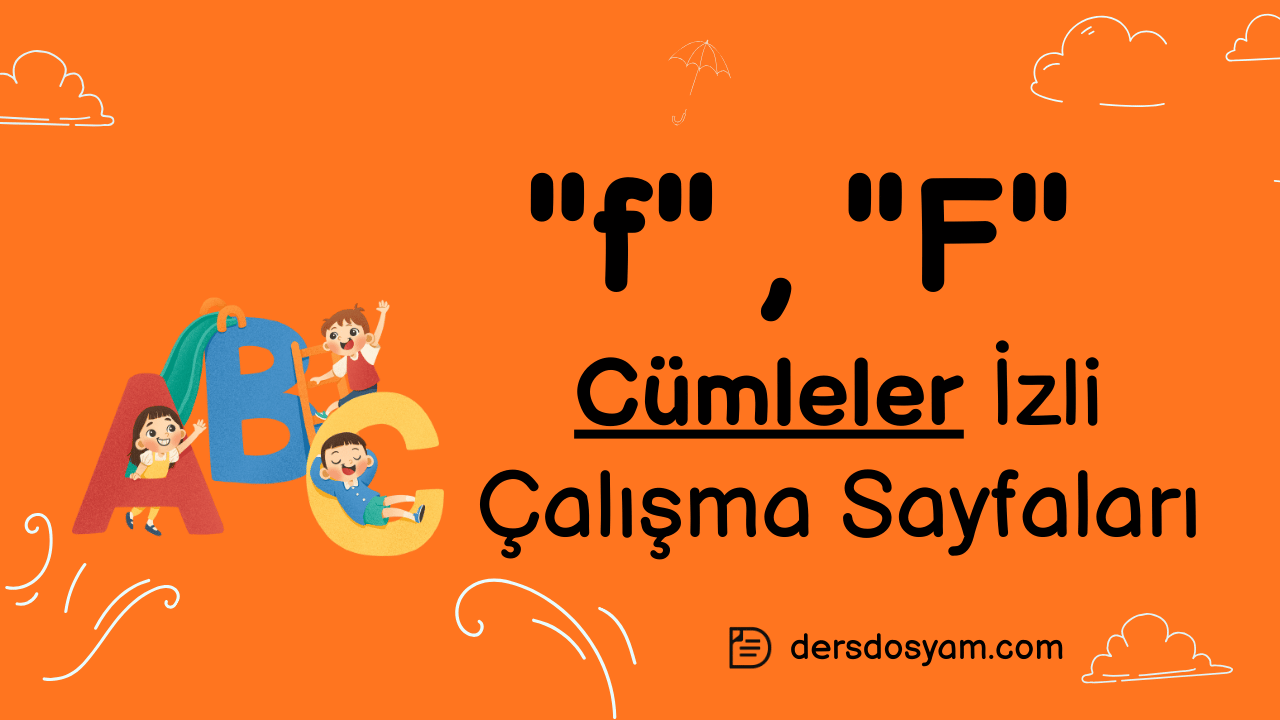 f sesi cümleler çalışma sayfası önizlemesi