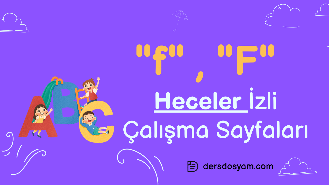f sesi heceler çalışma sayfası önizlemesi
