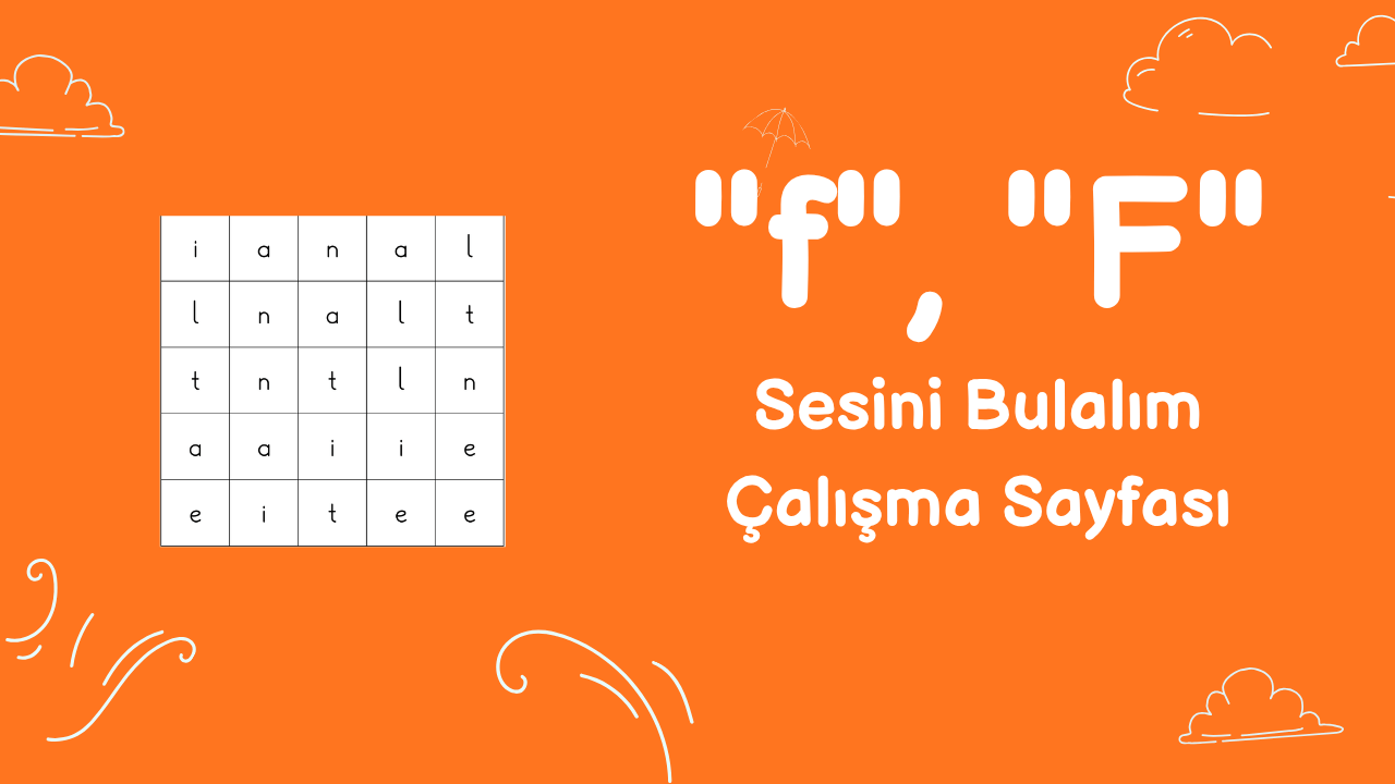 f sesini bulma etkinliği önizlemesi