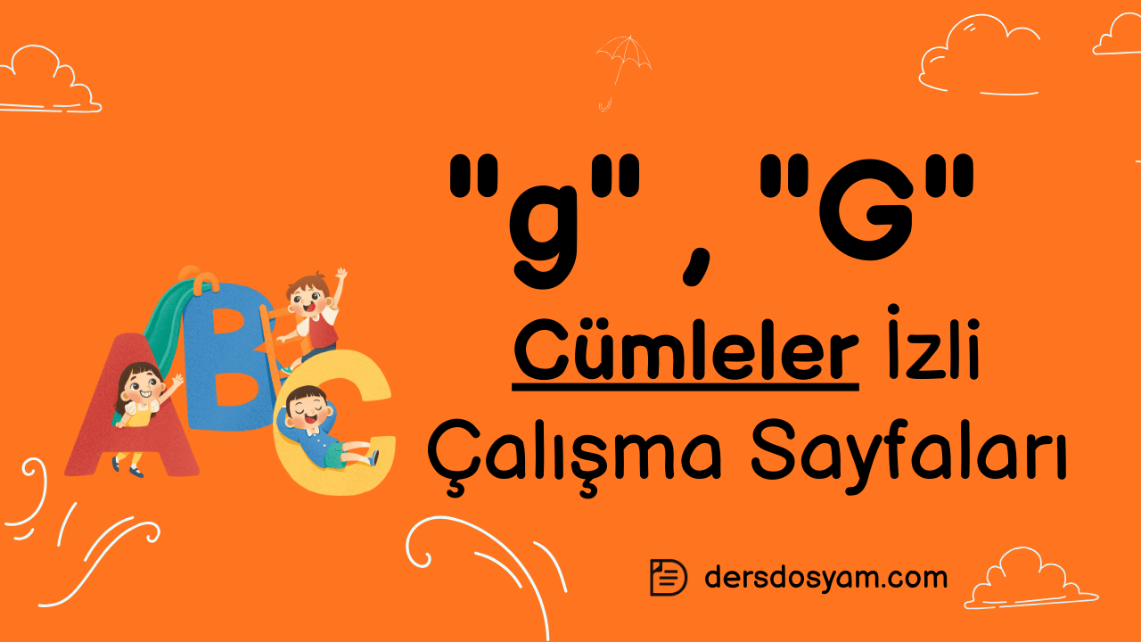 g sesi cümleler çalışma sayfası önizlemesi