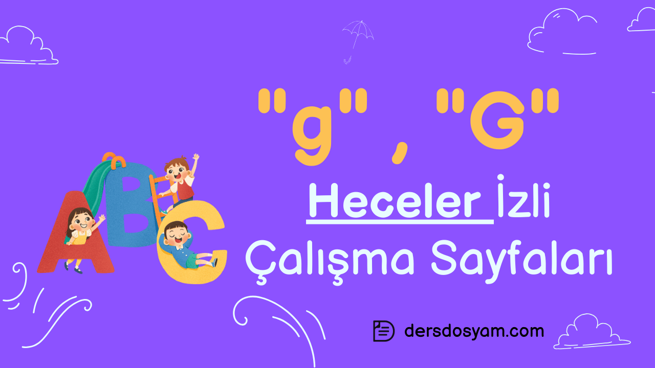 g sesi heceler çalışma sayfası önizlemesi
