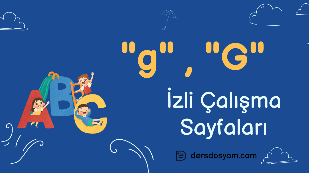 g sesi yazma çalışma sayfası önizlemesi