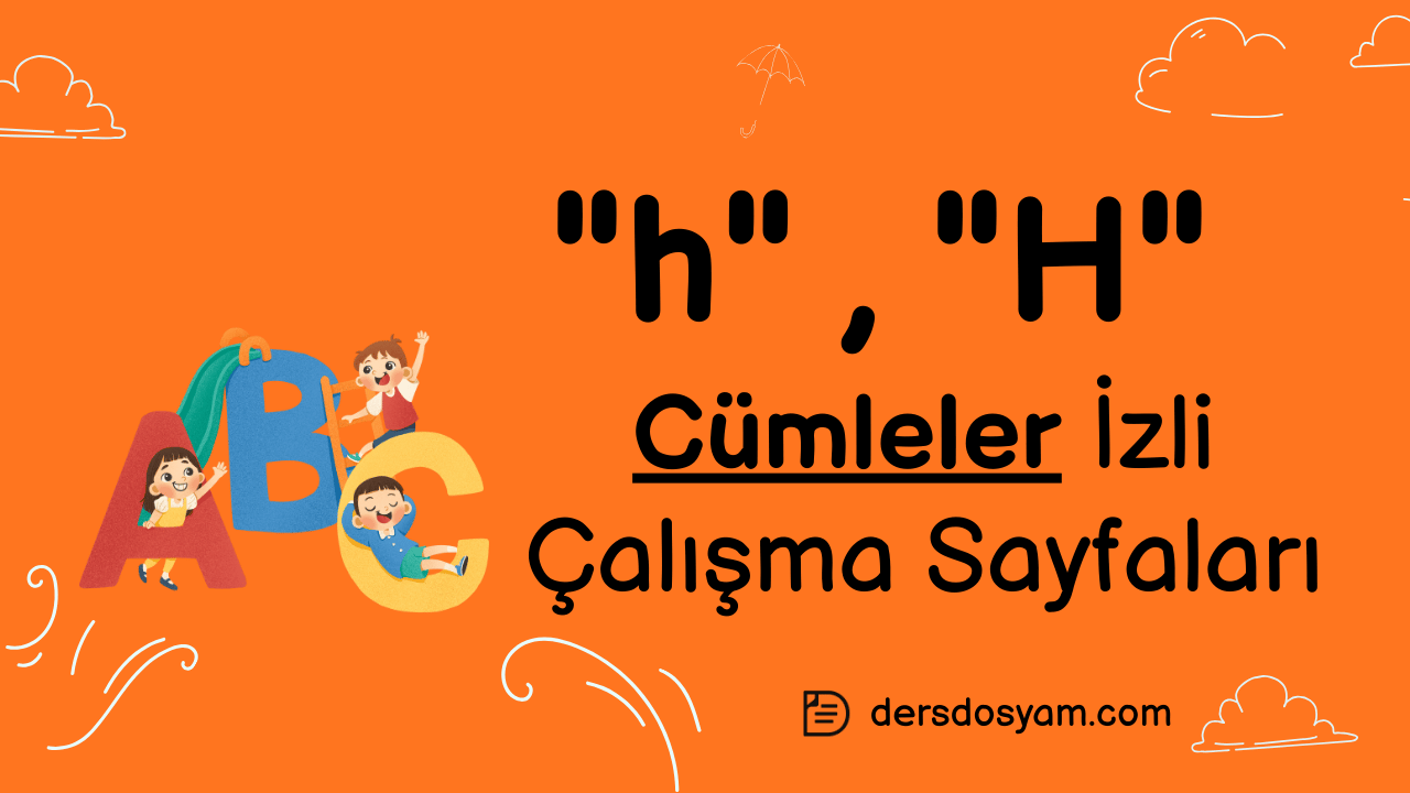 h sesi cümleler çalışma sayfası önizlemesi