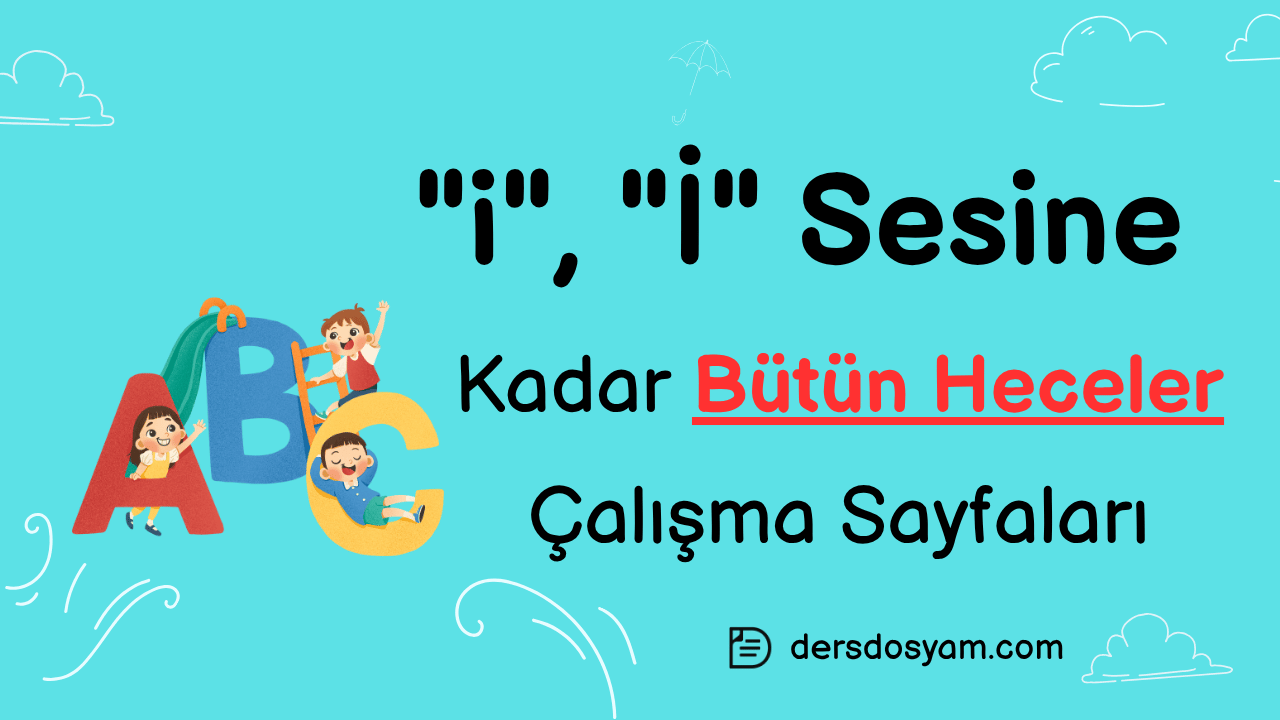 i sesine kadar bütün heceler çalışma kağıdı önizlemesi