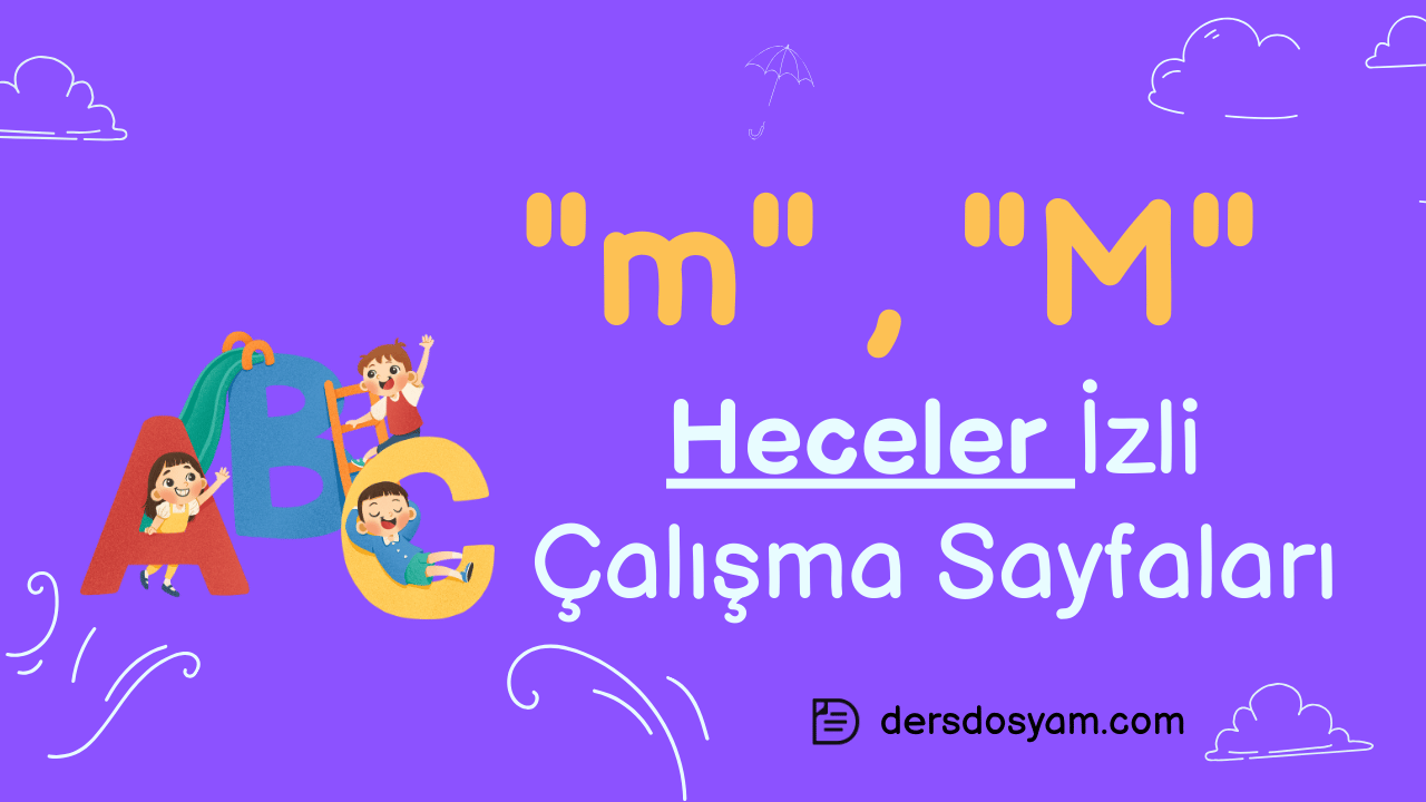 m sesi heceler çalışma sayfası önizlemesi