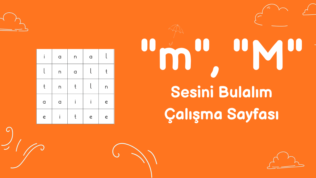 m sesini bulma etkinliği önizlemesi