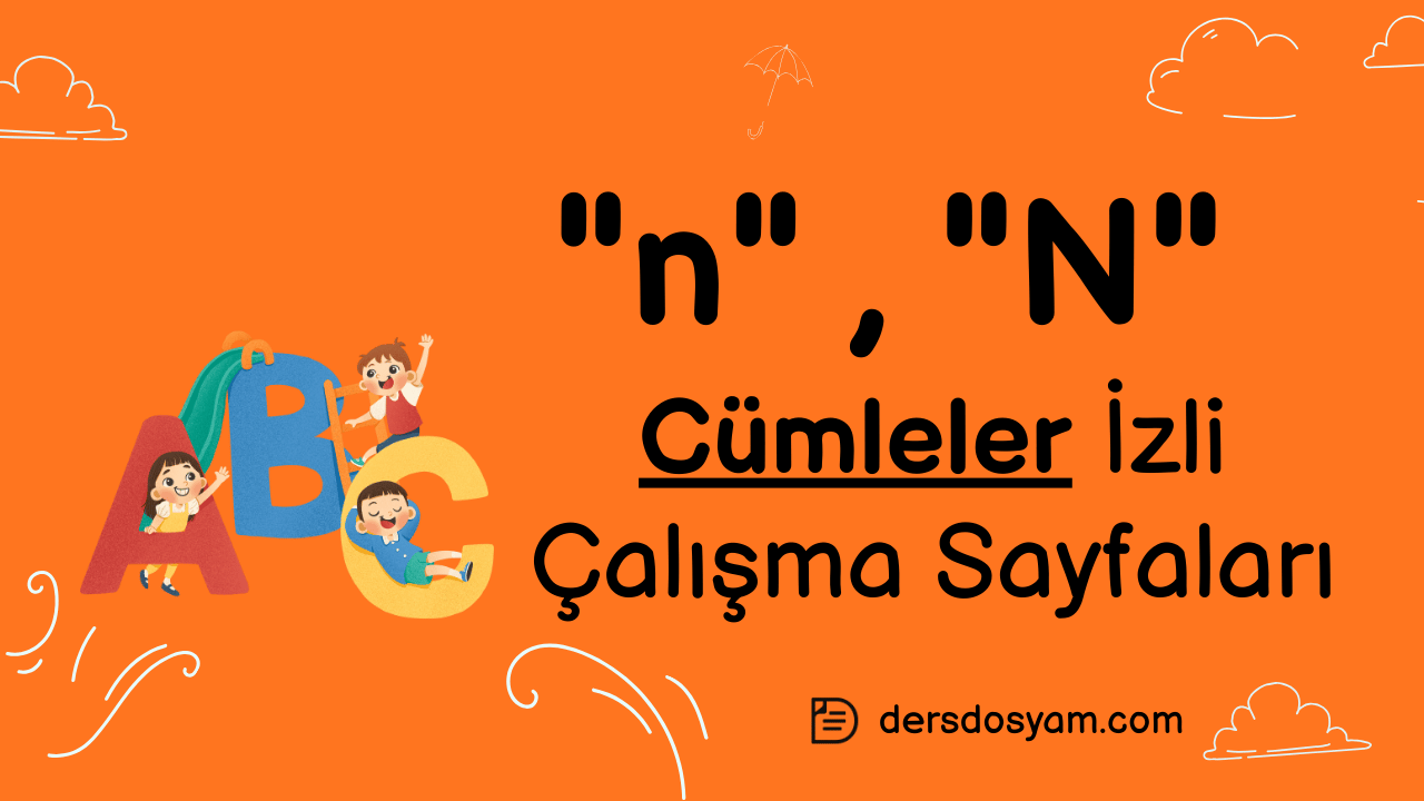 n, N Sesi Cümleler İzli Çalışma Sayfası