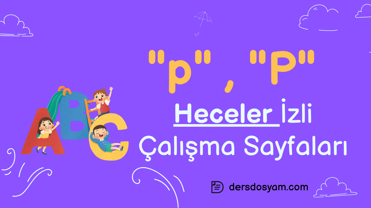 p sesi heceler çalışma sayfası önizlemesi