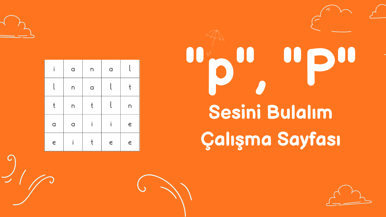 p sesini bulma etkinliği önizlemesi