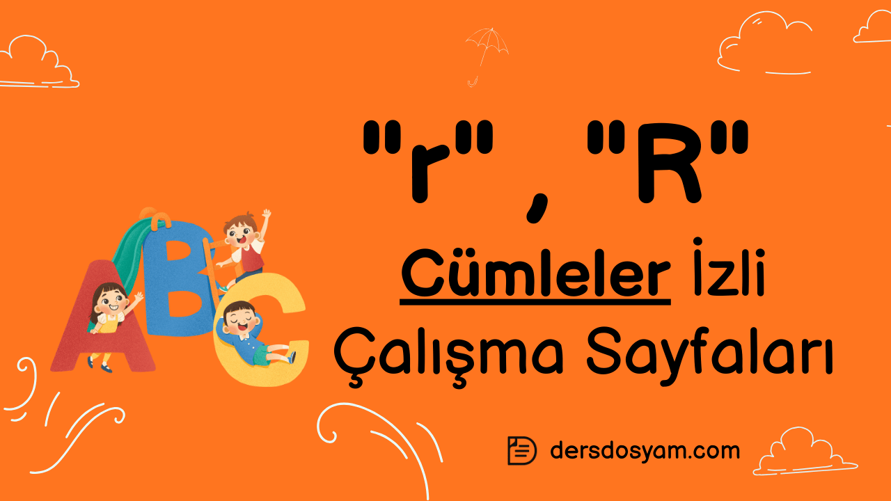 r sesi cümleler çalışma sayfası önizlemesi