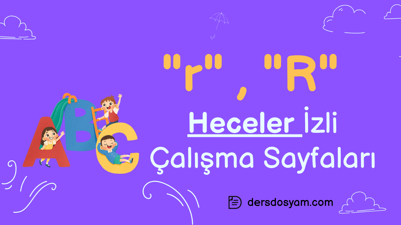 r sesi heceler çalışma sayfası önizlemesi