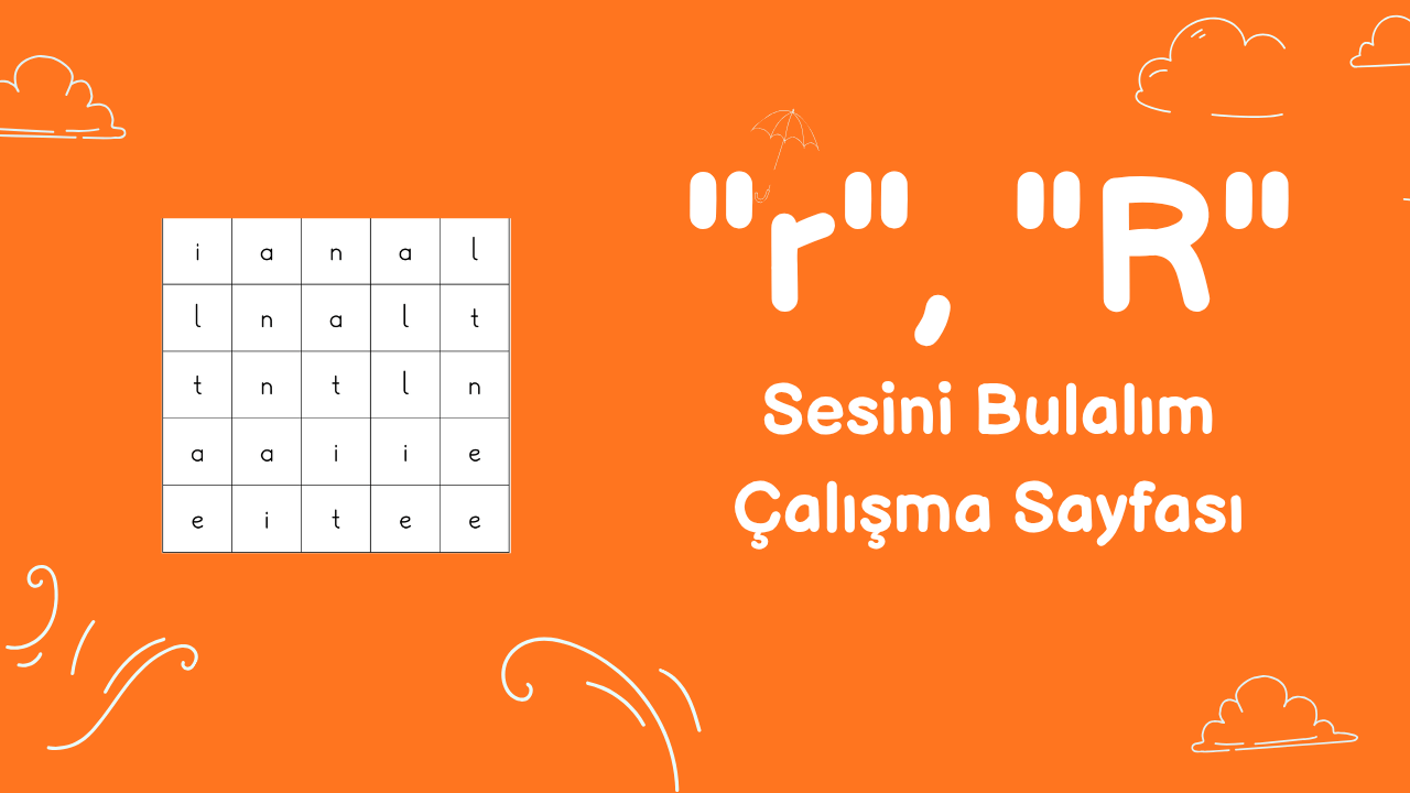 r sesini bulma etkinliği önizlemesi