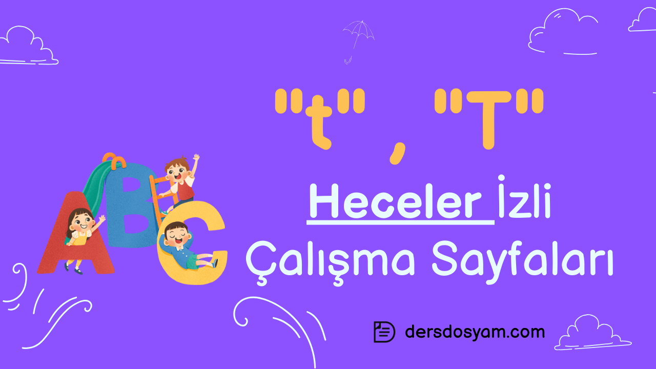 t sesi heceler çalışma sayfası önizlemesi