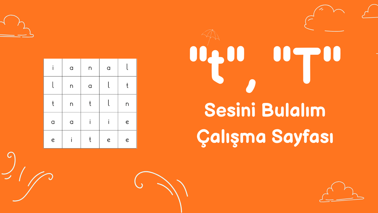 t sesini bulma etkinliği önizlemesi