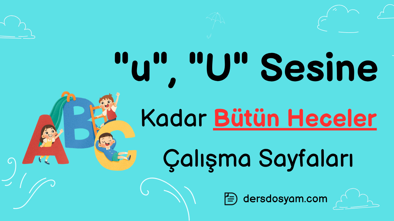 u sesine kadar bütün heceler çalışma kağıdı önizlemesi