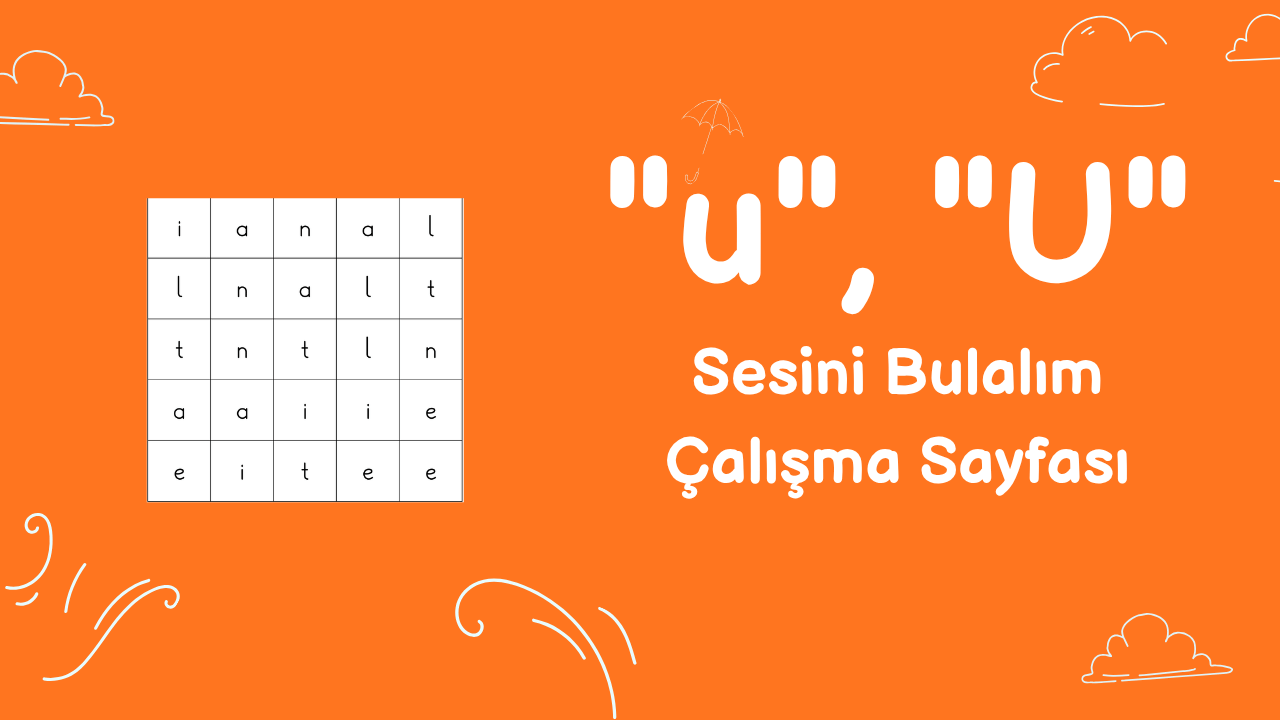 u sesini bulma etkinliği önizlemesi