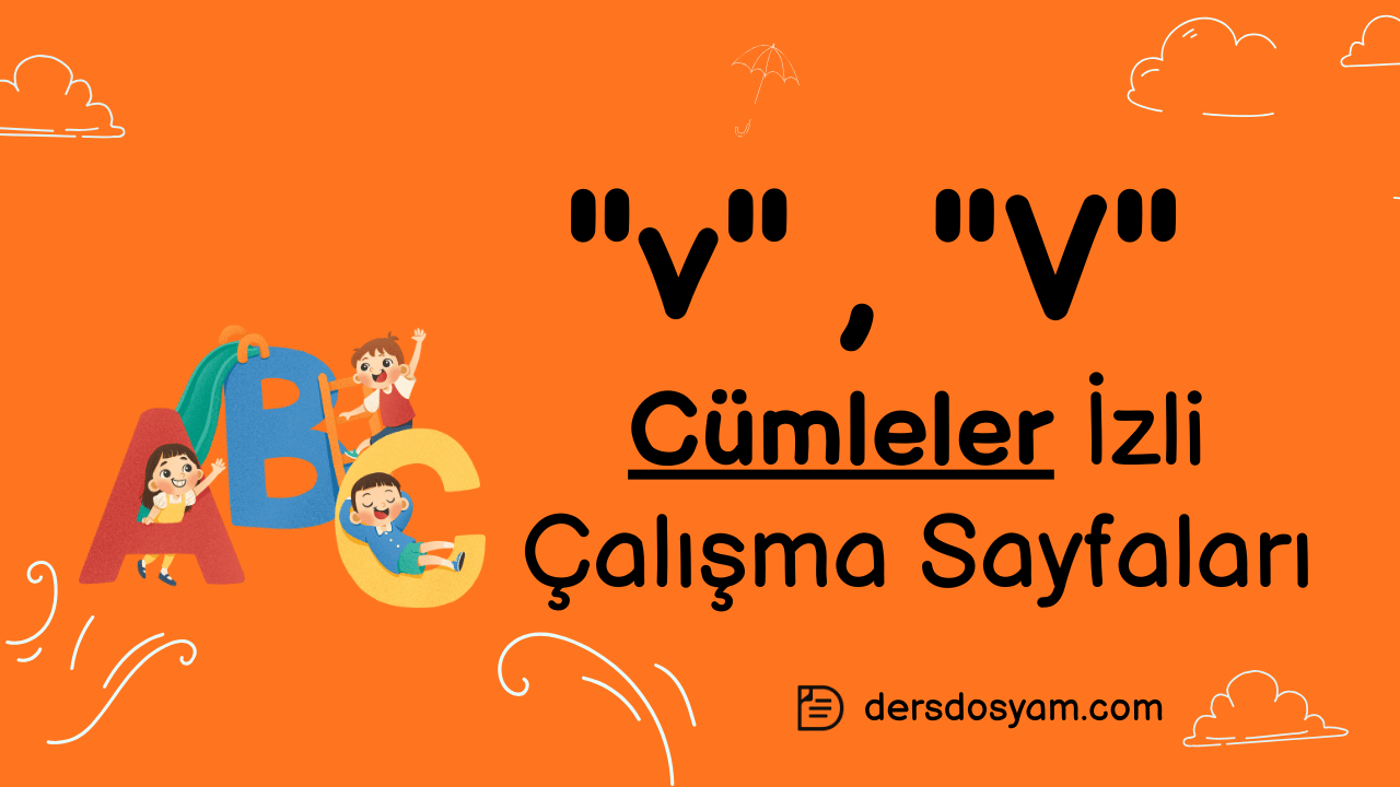 v sesi cümleler çalışma sayfası önizlemesi