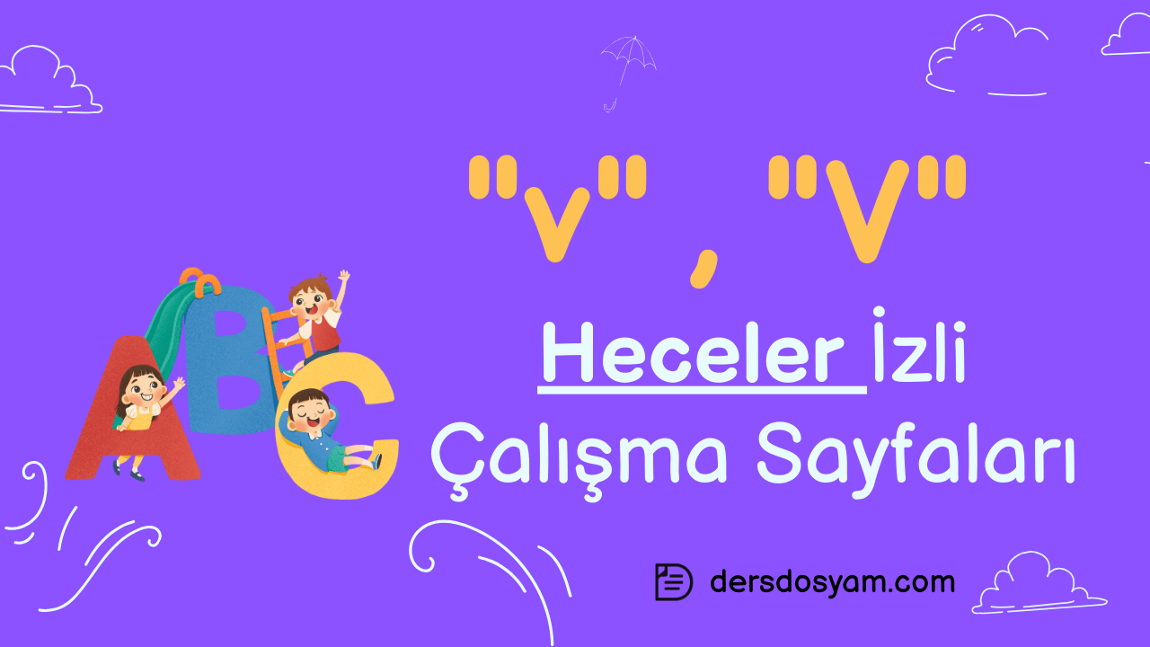 v sesi heceler çalışma sayfası önizlemesi