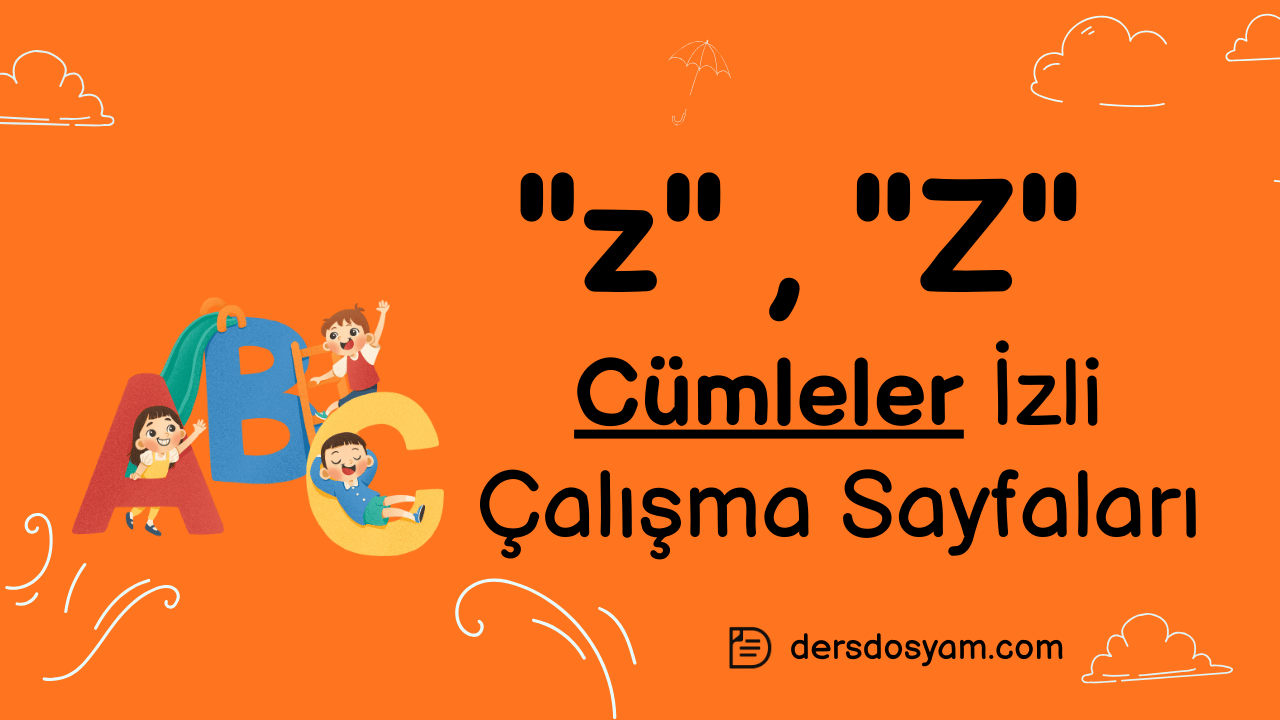 z sesi cümleler çalışma sayfası önizlemesi