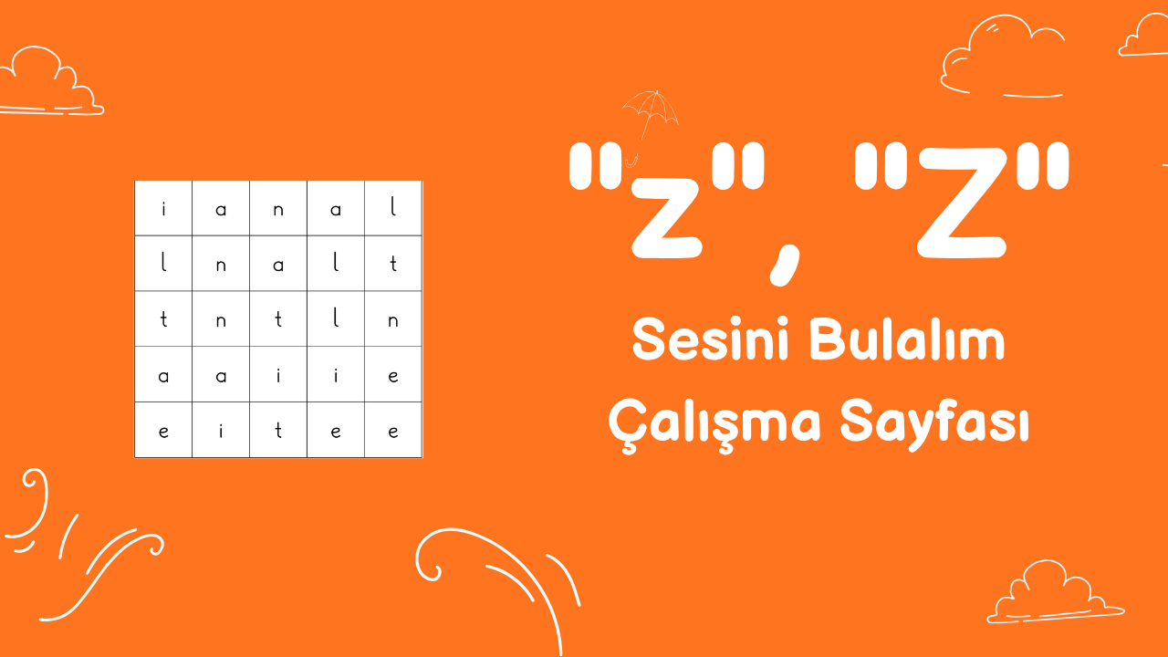 z sesini bulma etkinliği önizlemesi