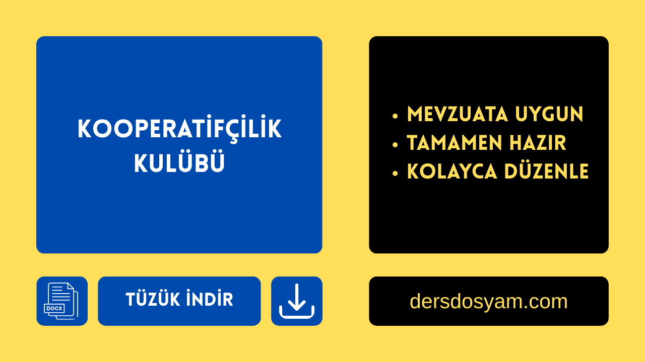 KOOPERATİFÇİLİK KULÜBÜ TÜZÜĞÜ