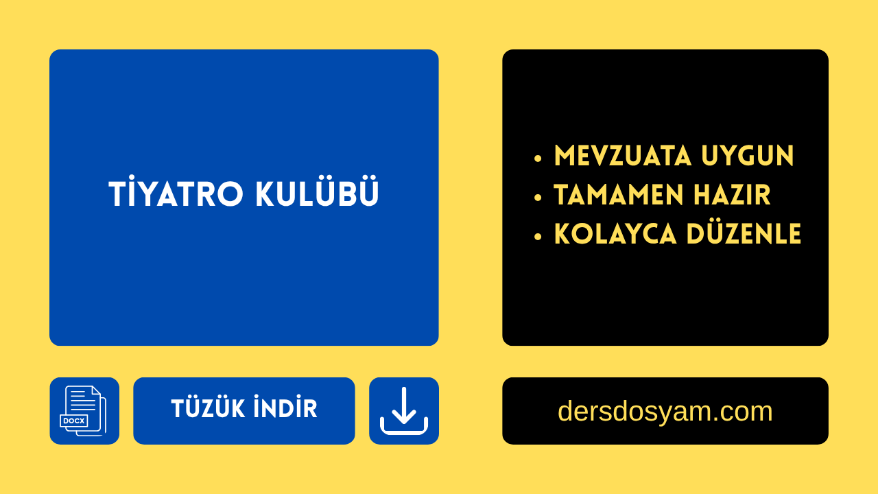 TİYATRO KULÜBÜ TÜZÜĞÜ