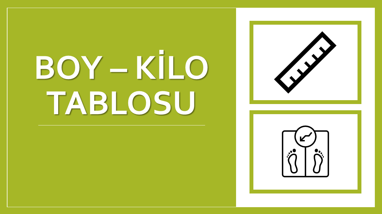 Boy Kilo Tablosu